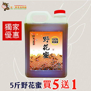 ║►現貨供應◄║野花蜜  3000g(5台斤) 原價1800元 特價1200元  省更多優惠活動買5送1，買5桶5斤野花蜜送1桶5斤野花蜜
